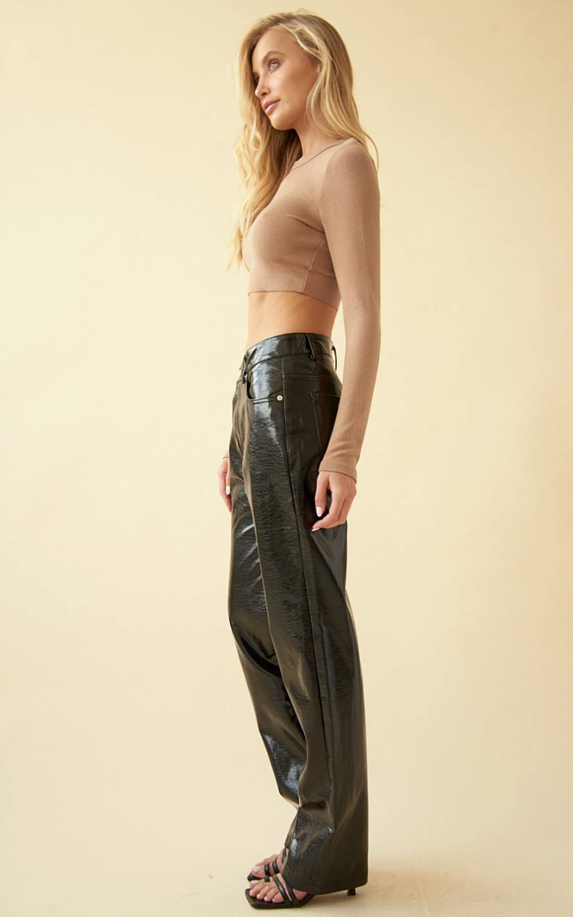 Monroe Faux Leather Pant