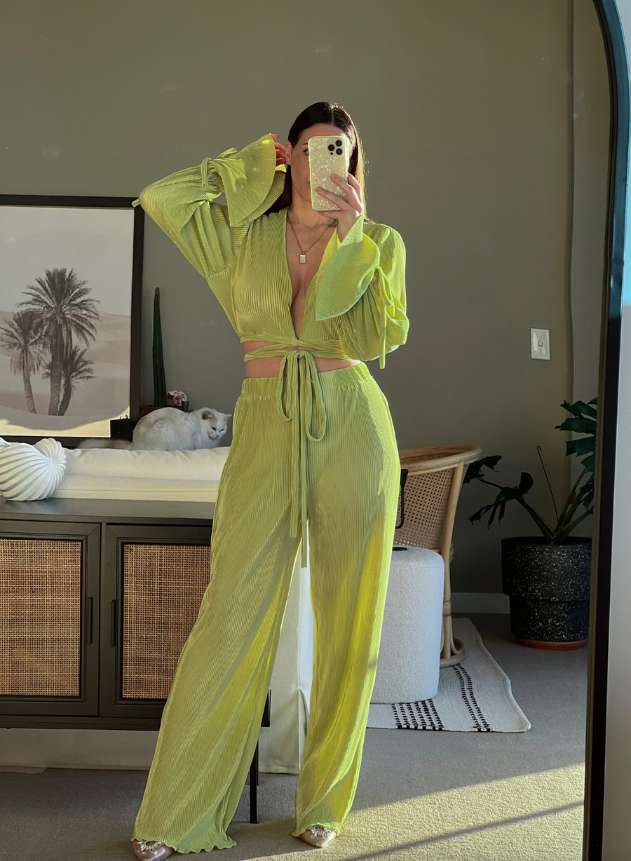 Mykonos Wrap Plisse Set