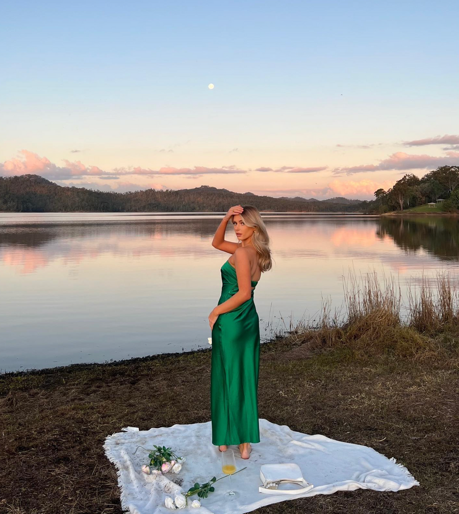 Tuscany Satin Slip Dress