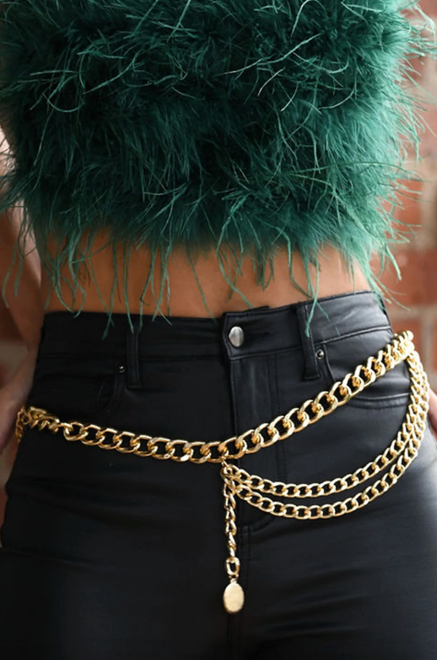 Soho Faux Feather Top