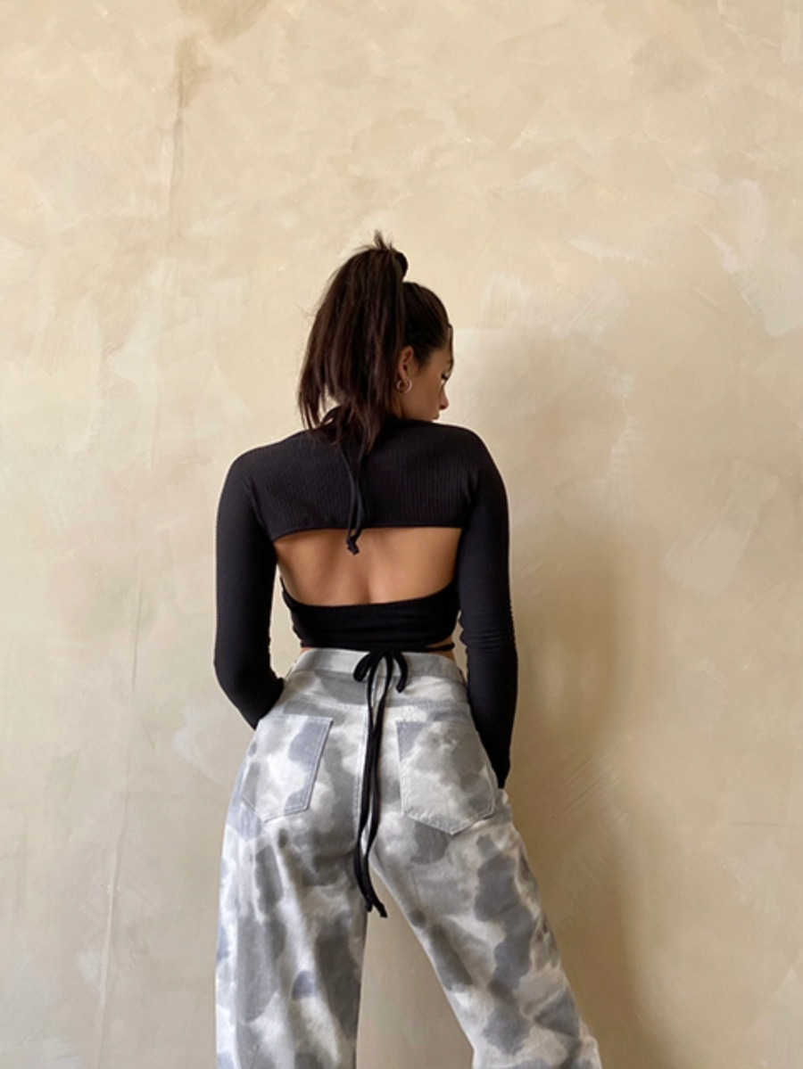 Cadence Cutout Knit Rib Top