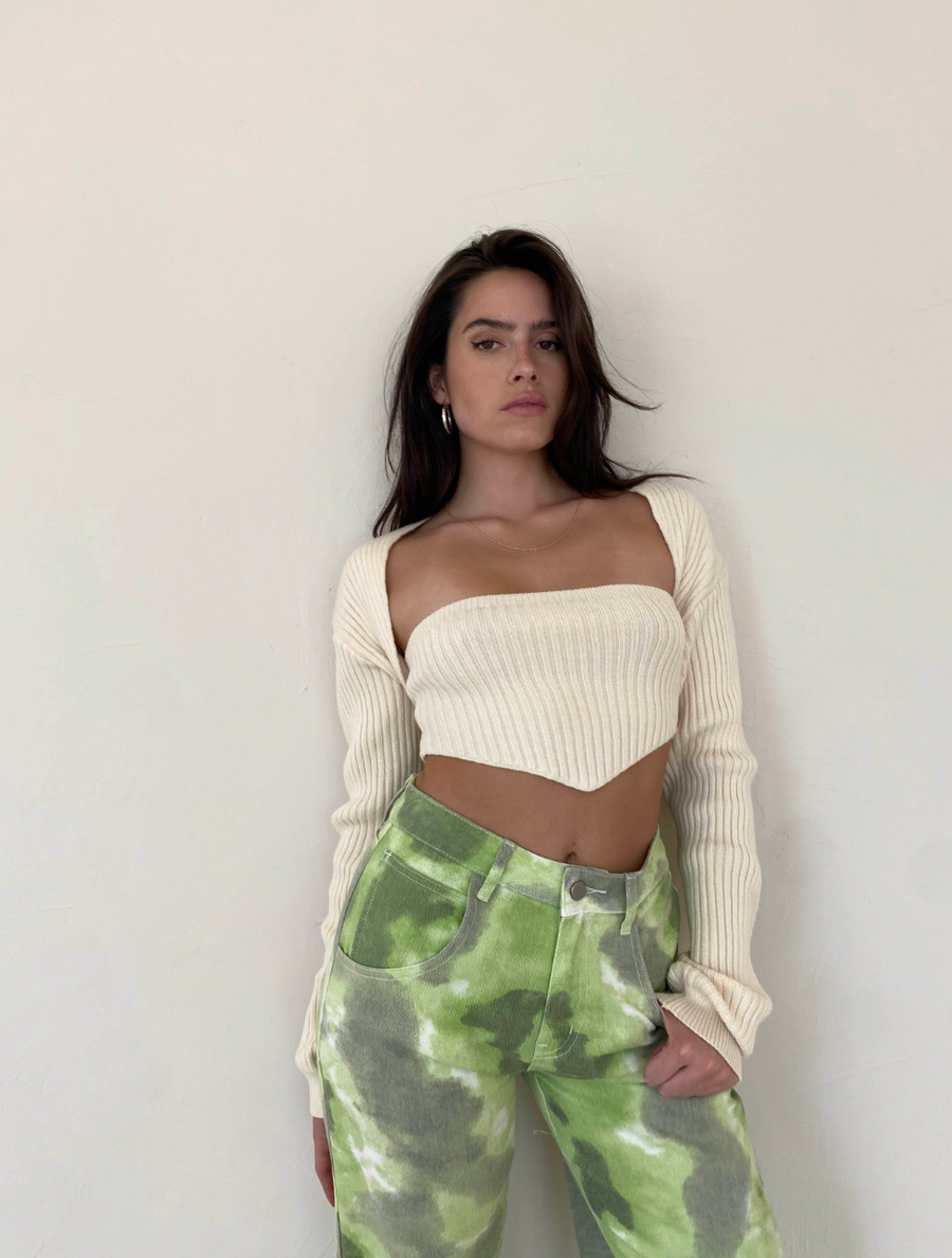 Hudson Two Piece Top Beige