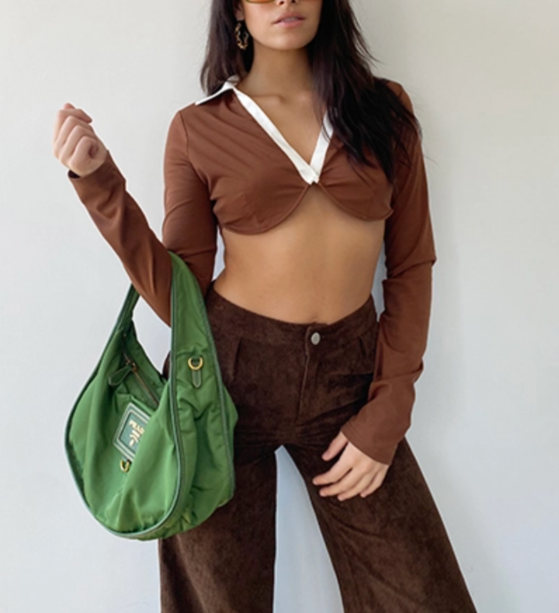 Yorkville Collared Crop Top