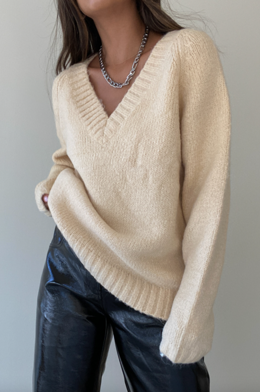 Victoria V Neckline Sweater