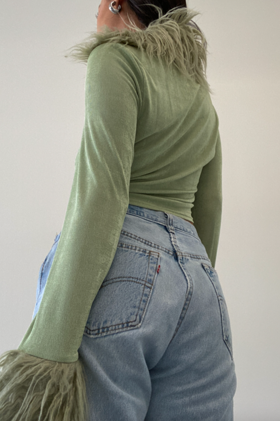 Paxton Fur Trim Button Up