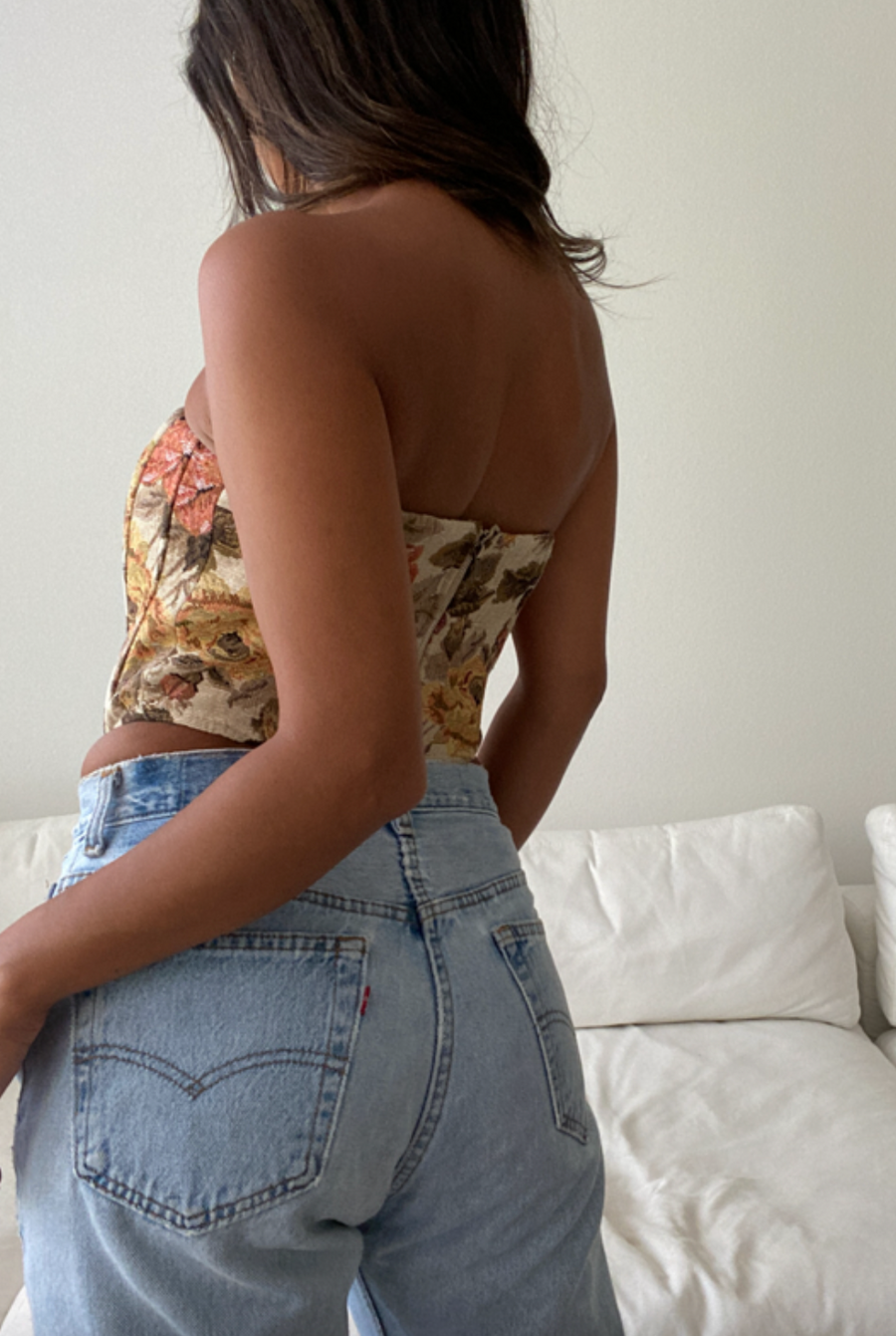 Sweet Nothings Jacquard Bustier Top