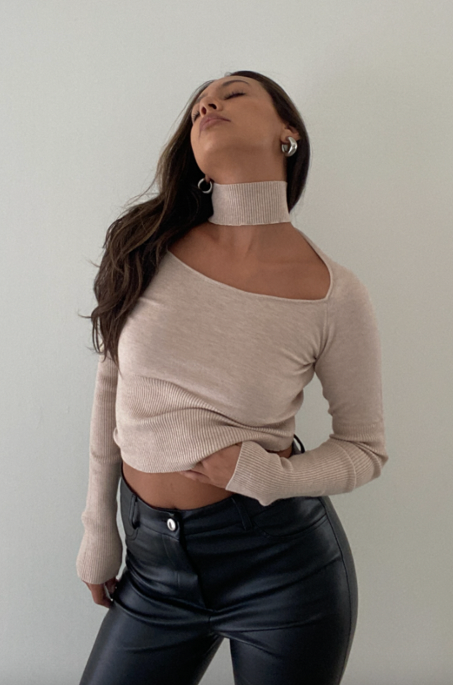 Best Behavior Cutout Knit Top