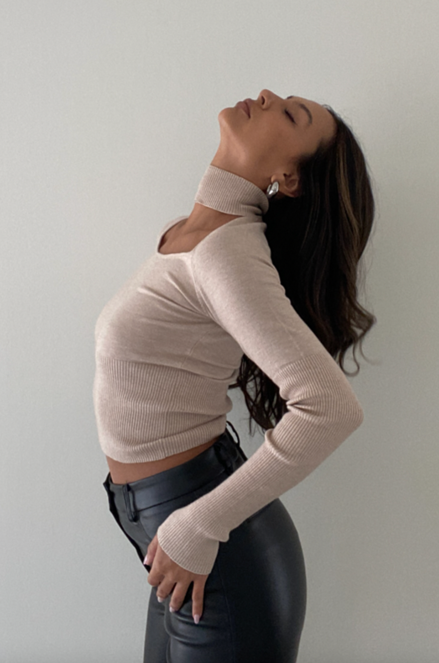 Best Behavior Cutout Knit Top