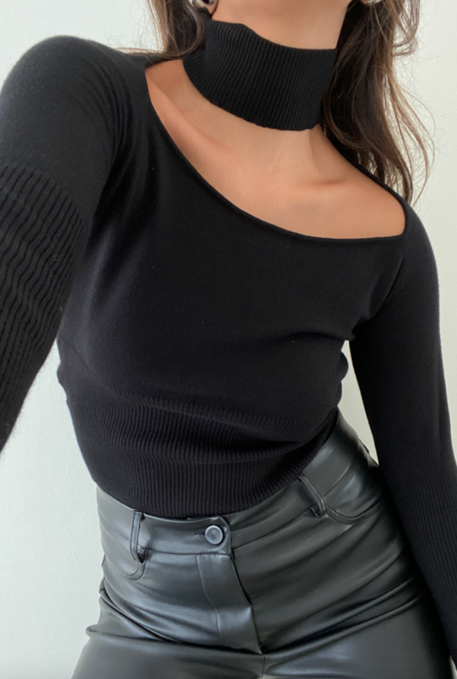 Best Behavior Cutout Knit Top