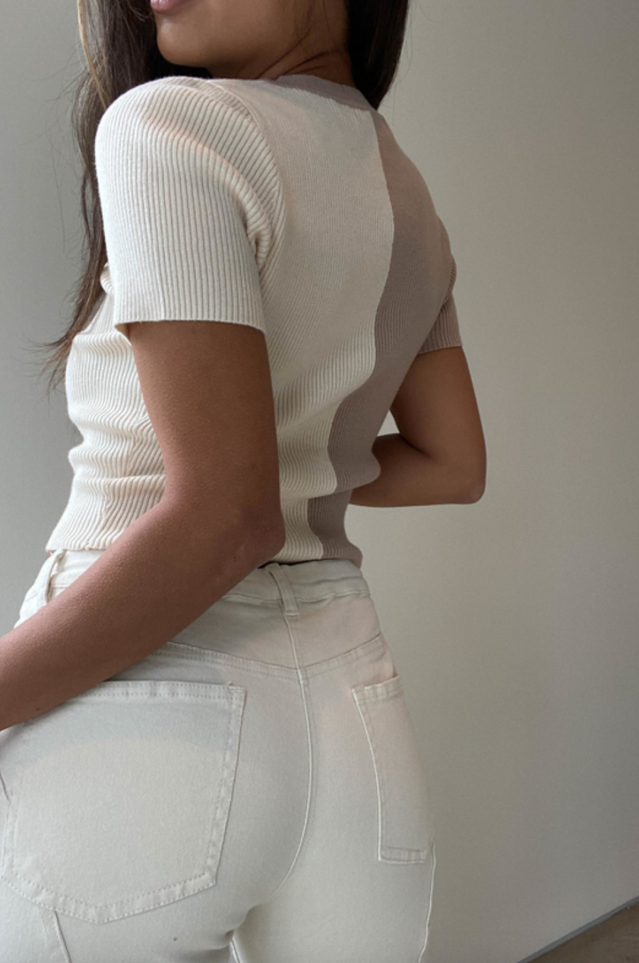 Cold Brew Crew Colorblock Knit Top