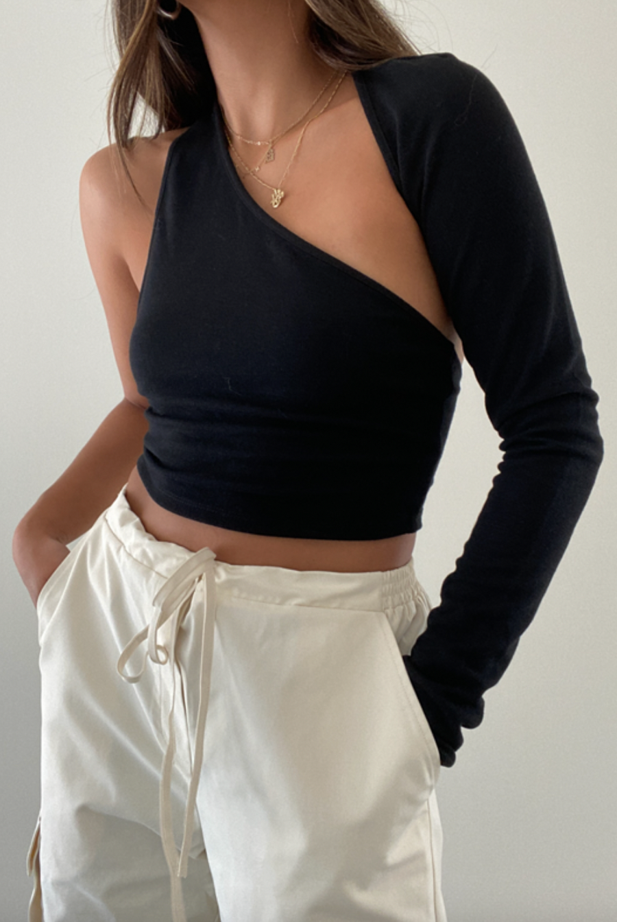 Upper East Side One Shoulder Top