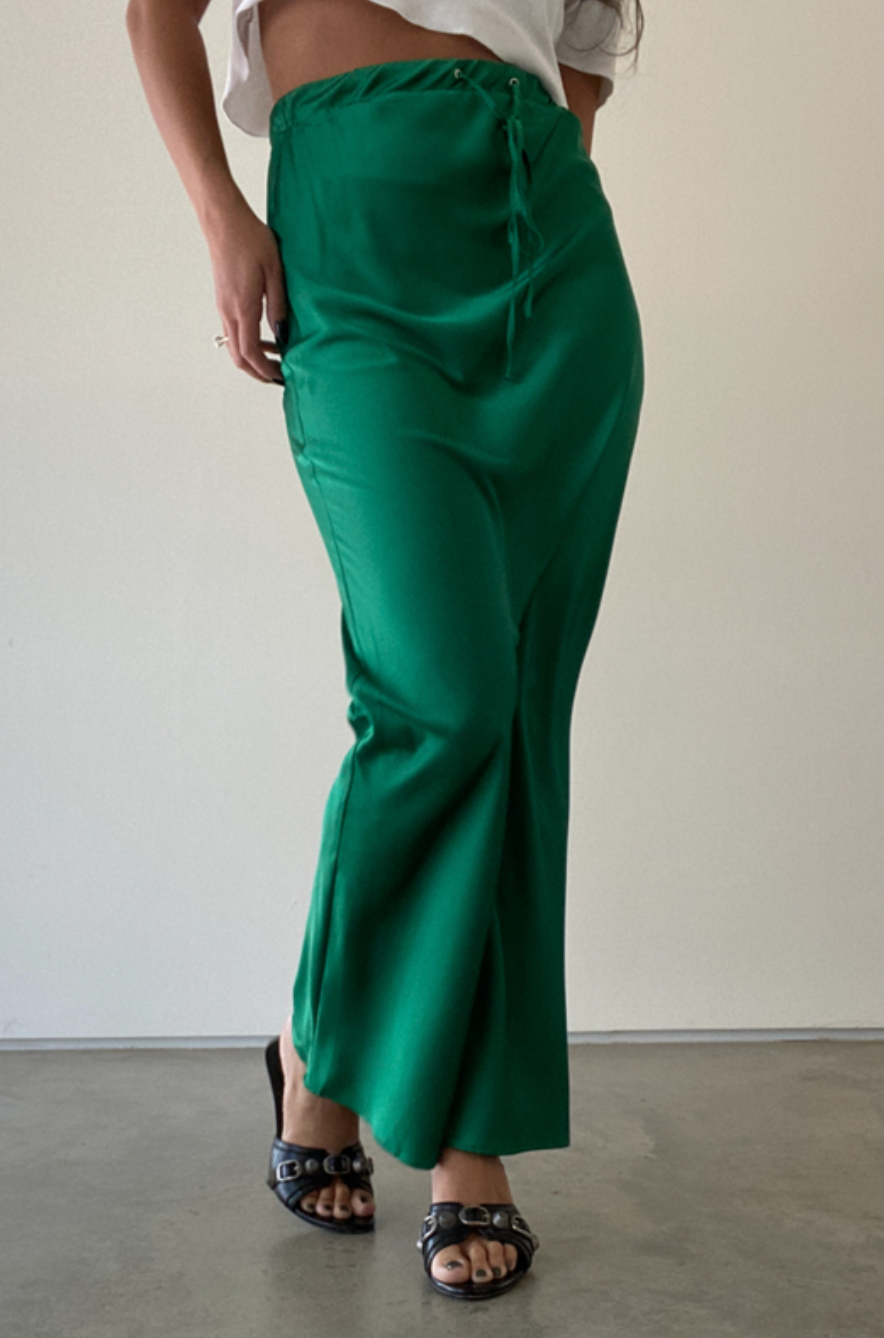 Satin maxi skirt clearance 30