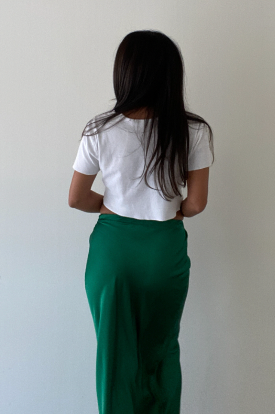 Bad Habits Satin Maxi Skirt