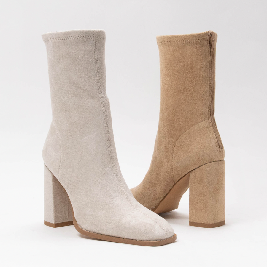 Camille Suede Ankle Bootie