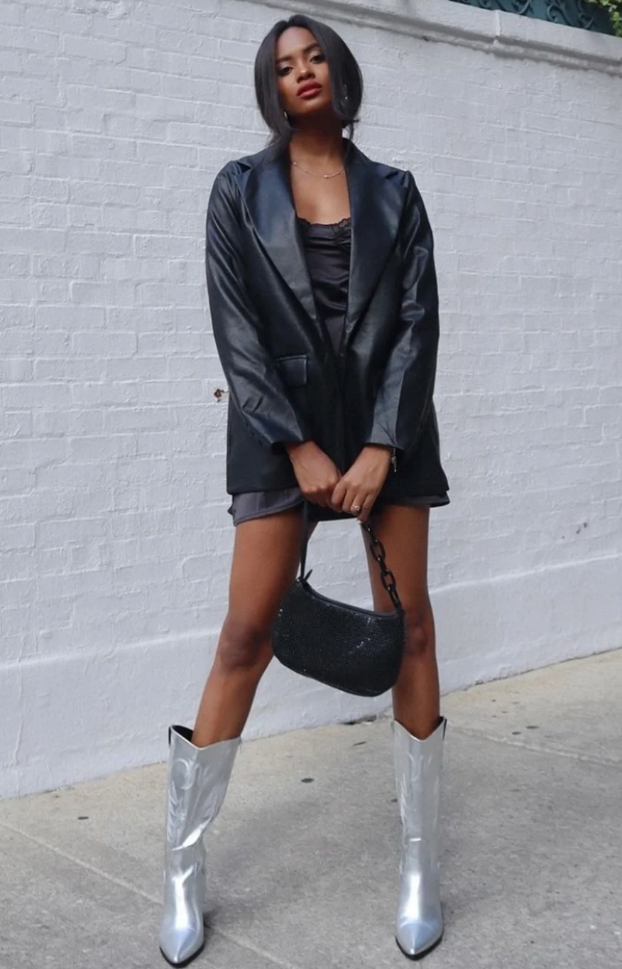 Heaven Sent Slip Mini Dress Black