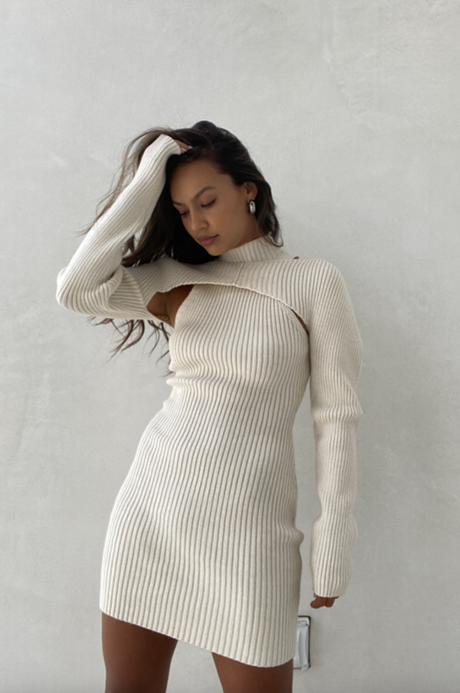 Sorta Sweet Sweater Shrug Dress