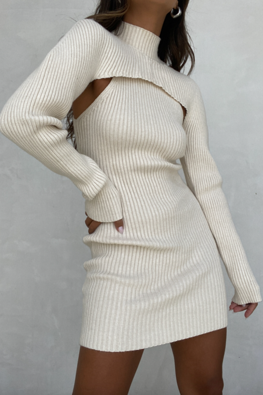 Sorta Sweet Sweater Shrug Dress