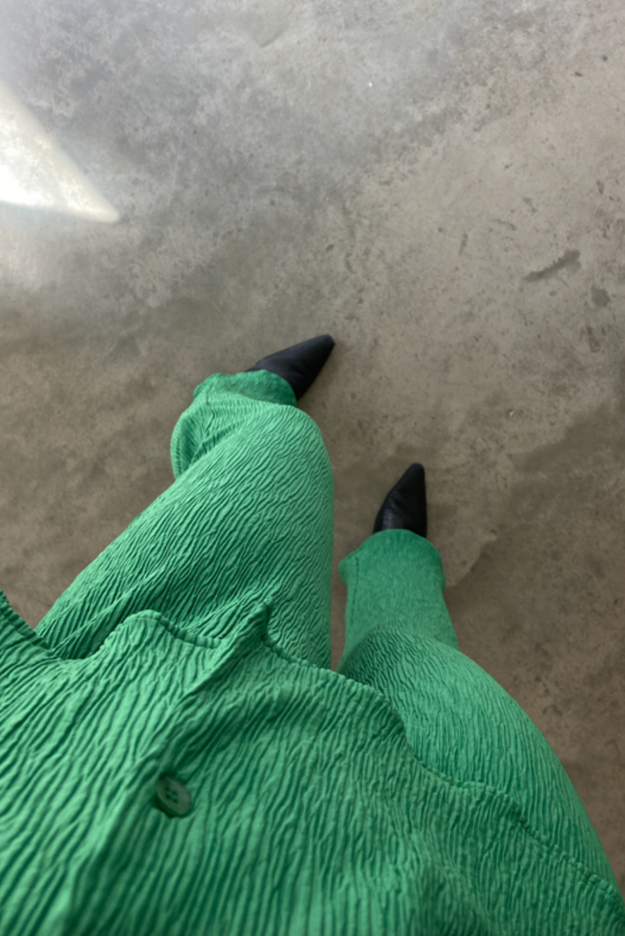 Jasmine Pleated Satin Pant Set