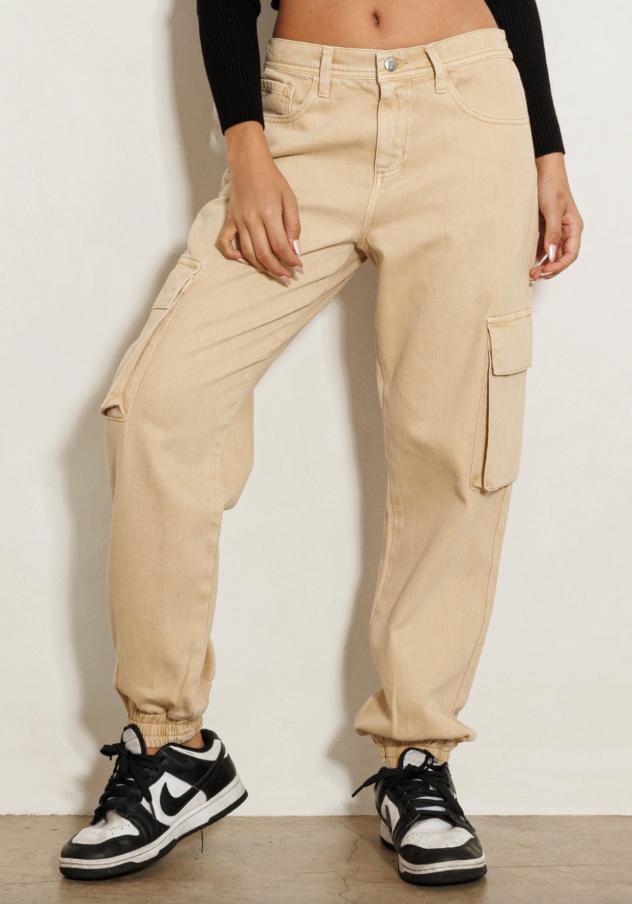 Madison Khaki Cargo Pants