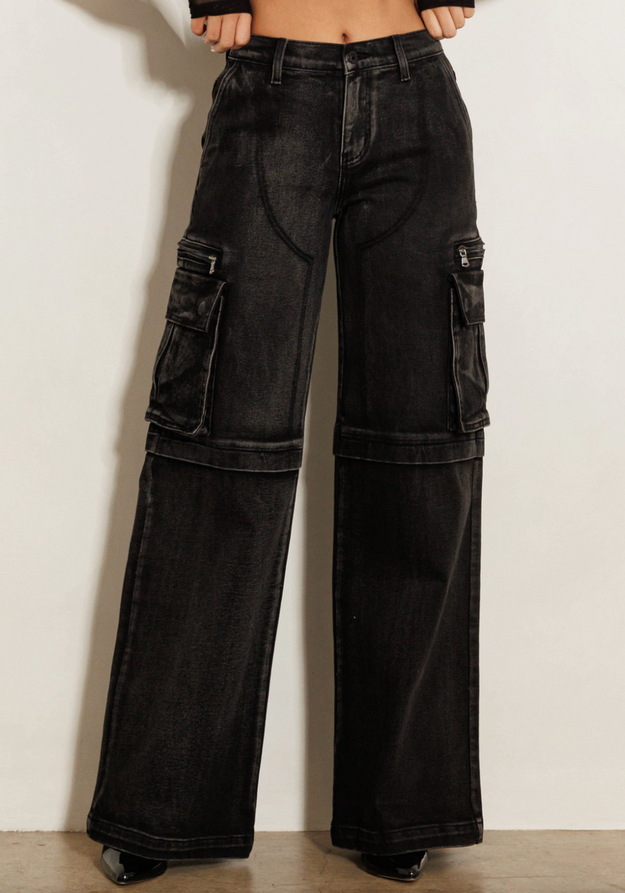 Black Widow Cargo Jeans