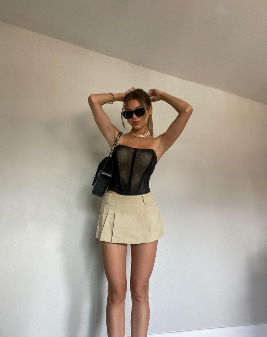 Luna Belted Mini Skirt