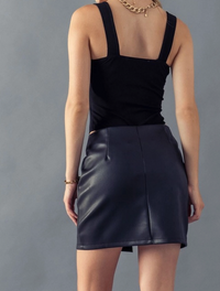 Vesper Diagonal Zip Mini Skirt – MILK + HONEY LA
