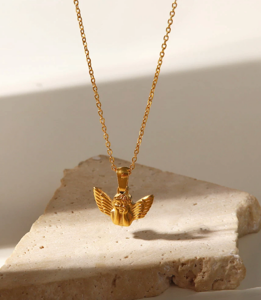 Dainty Angel Pendant Necklace
