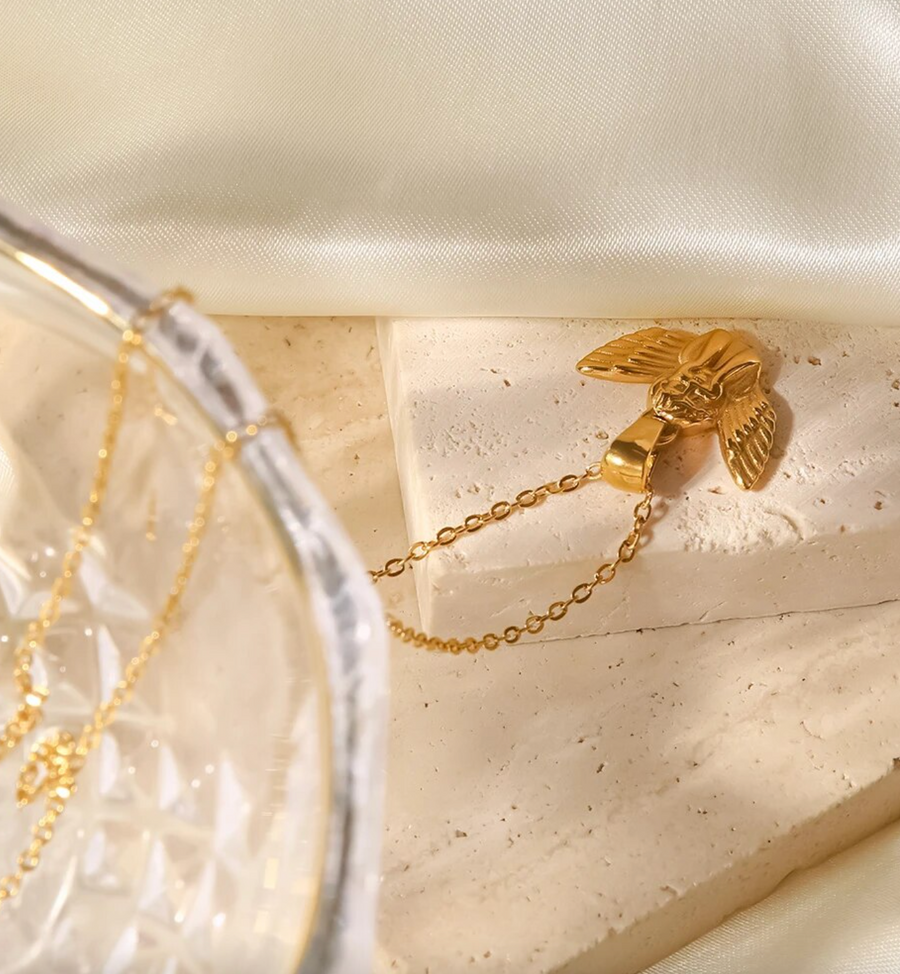 Dainty Angel Pendant Necklace