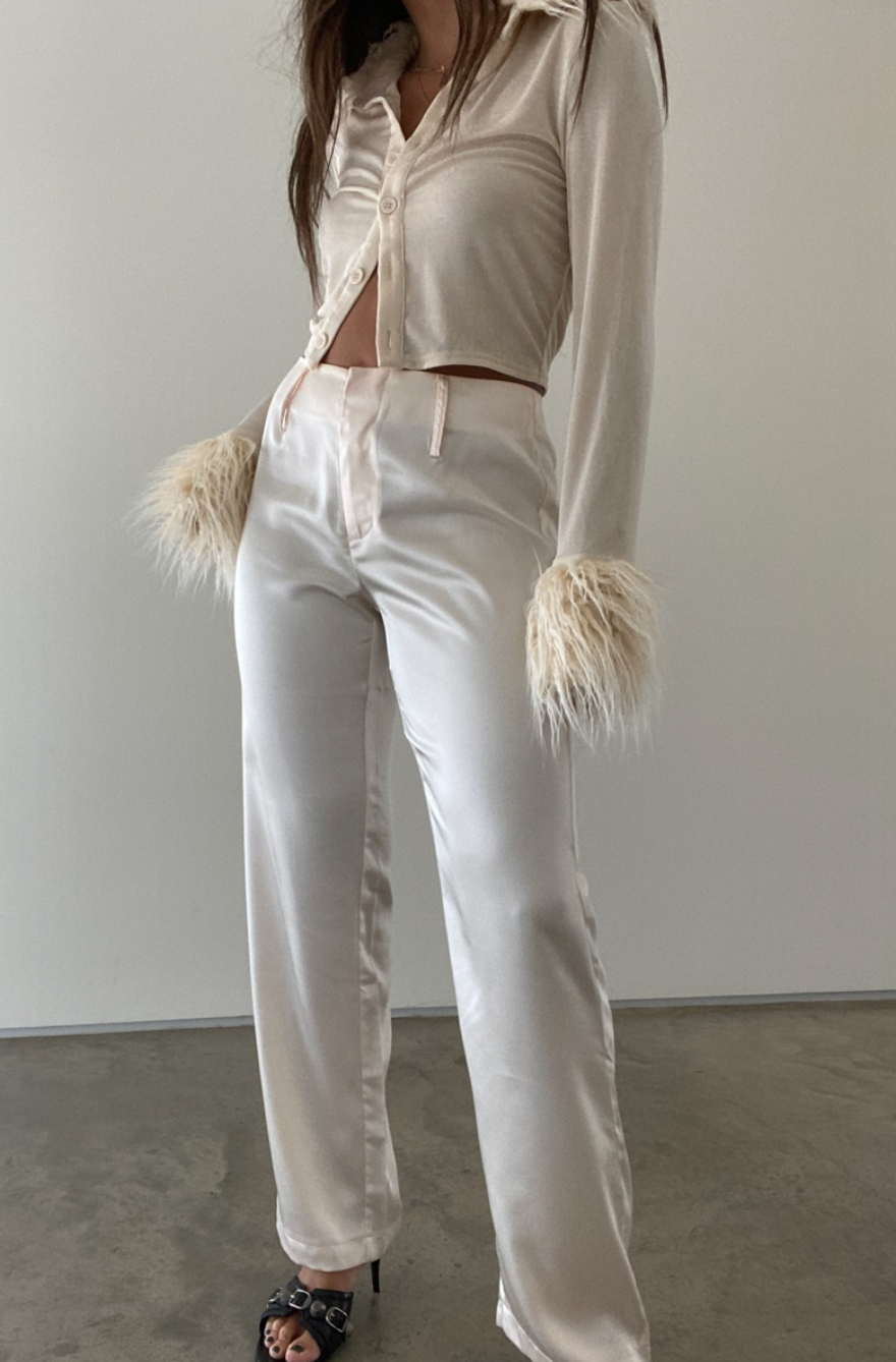 Diana Satin Straight Leg Pants