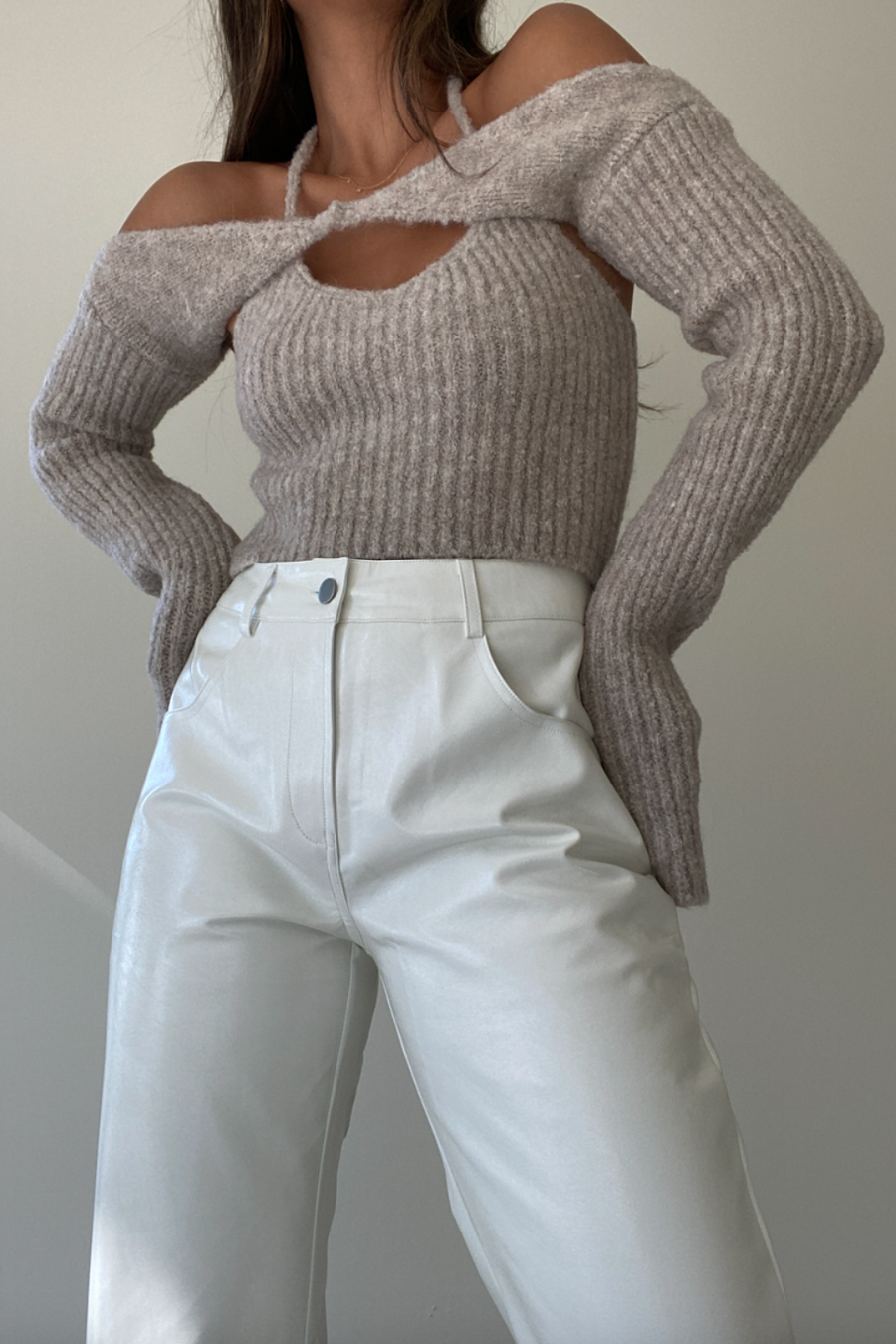 Chinchilly Halter Neck Bolero Set