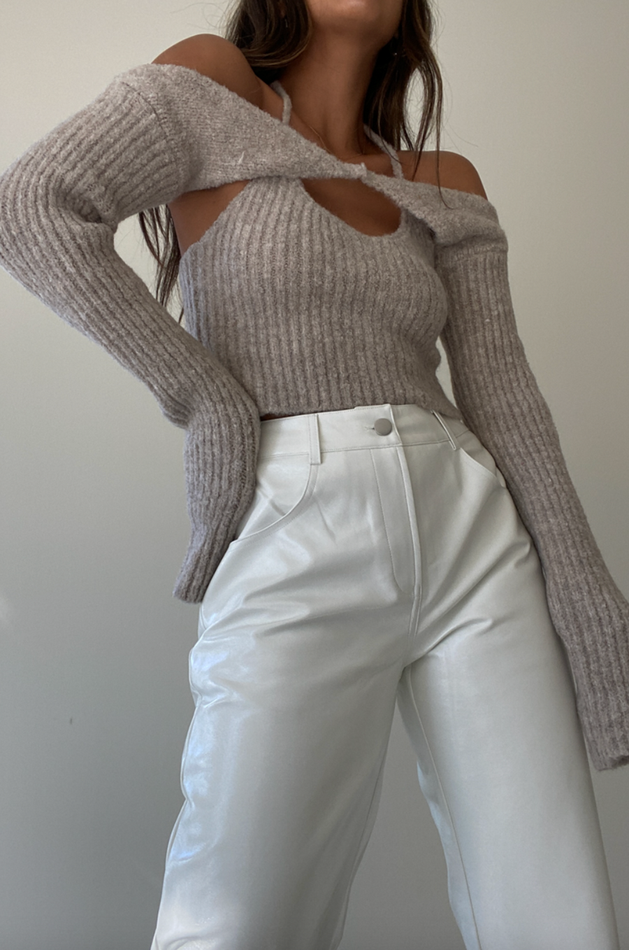 Chinchilly Halter Neck Bolero Set
