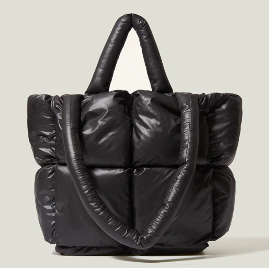 puffer tote bag