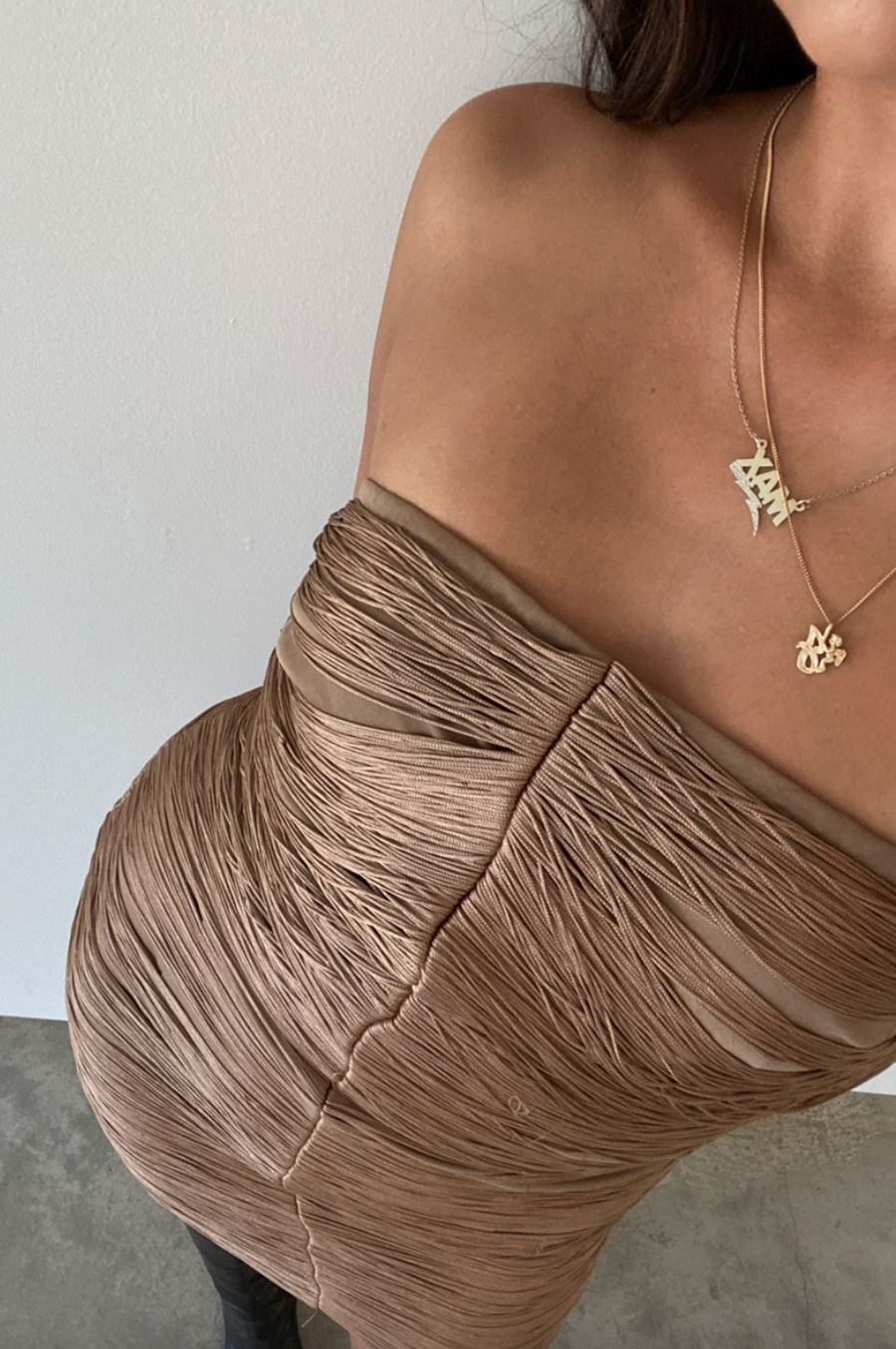 Real Love Metallic Dress