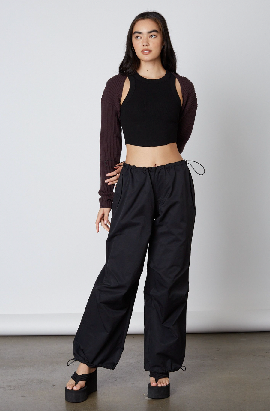 Jaded Parachute Pants Olive