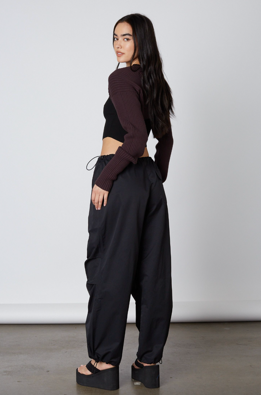 Jaded Parachute Pants Olive