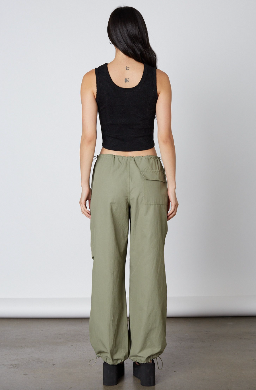 Jaded Parachute Pants Olive