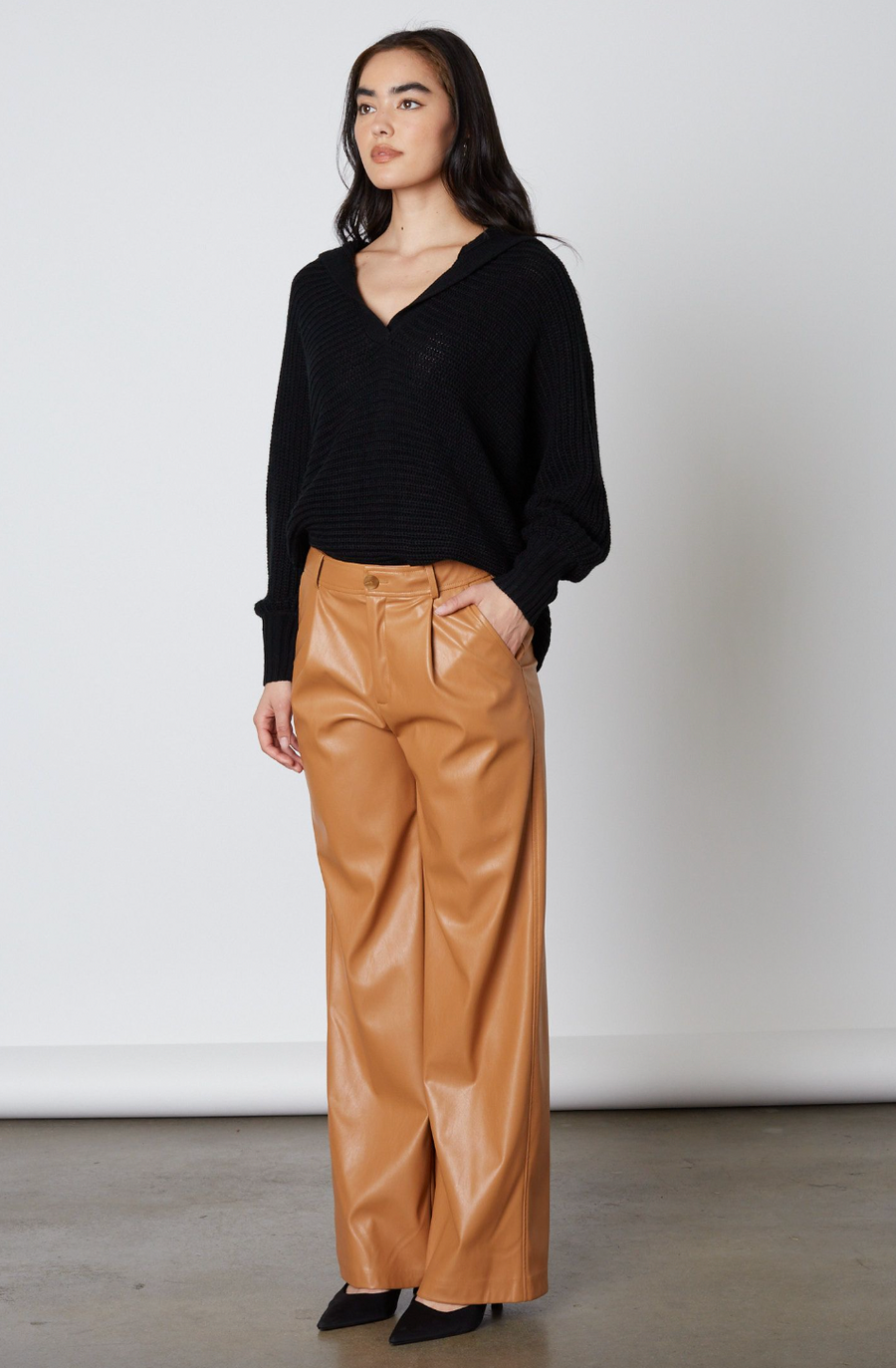 Nariah Relaxed Leather Pants