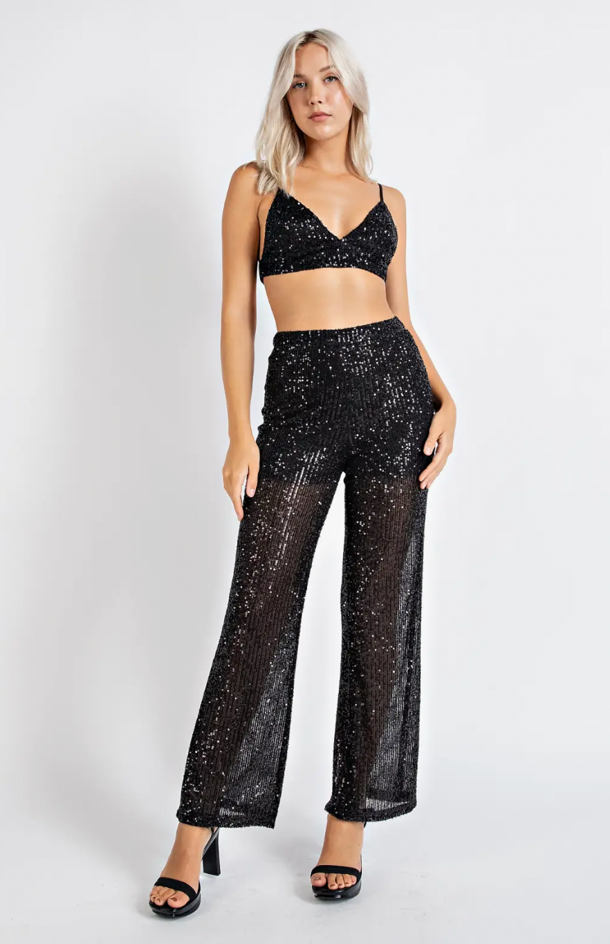 Midnight Muse Sequin Pant Set