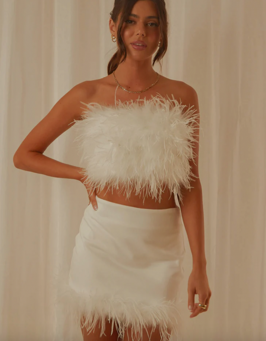Monroe Feather Bandeau