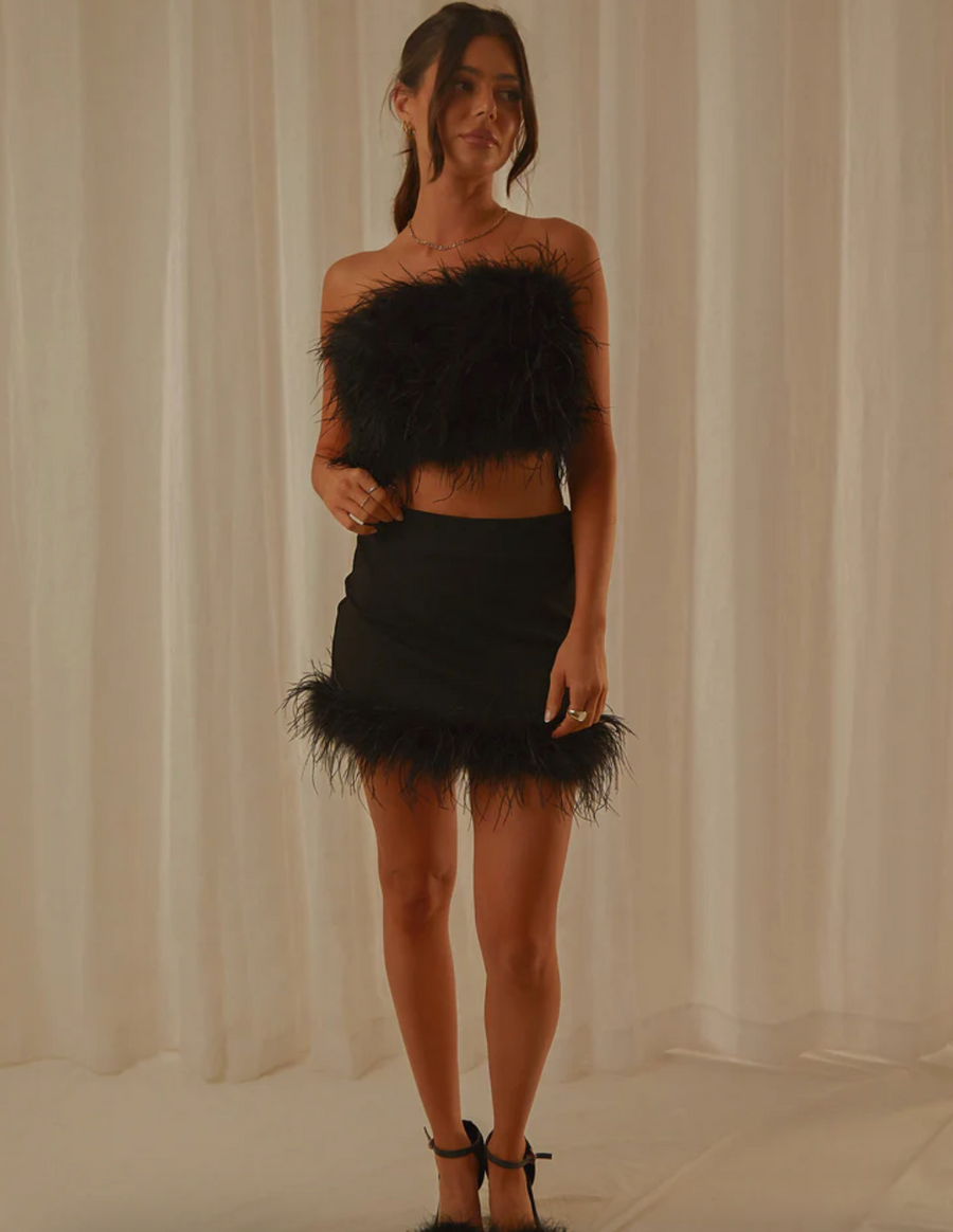 Monroe Feather Bandeau