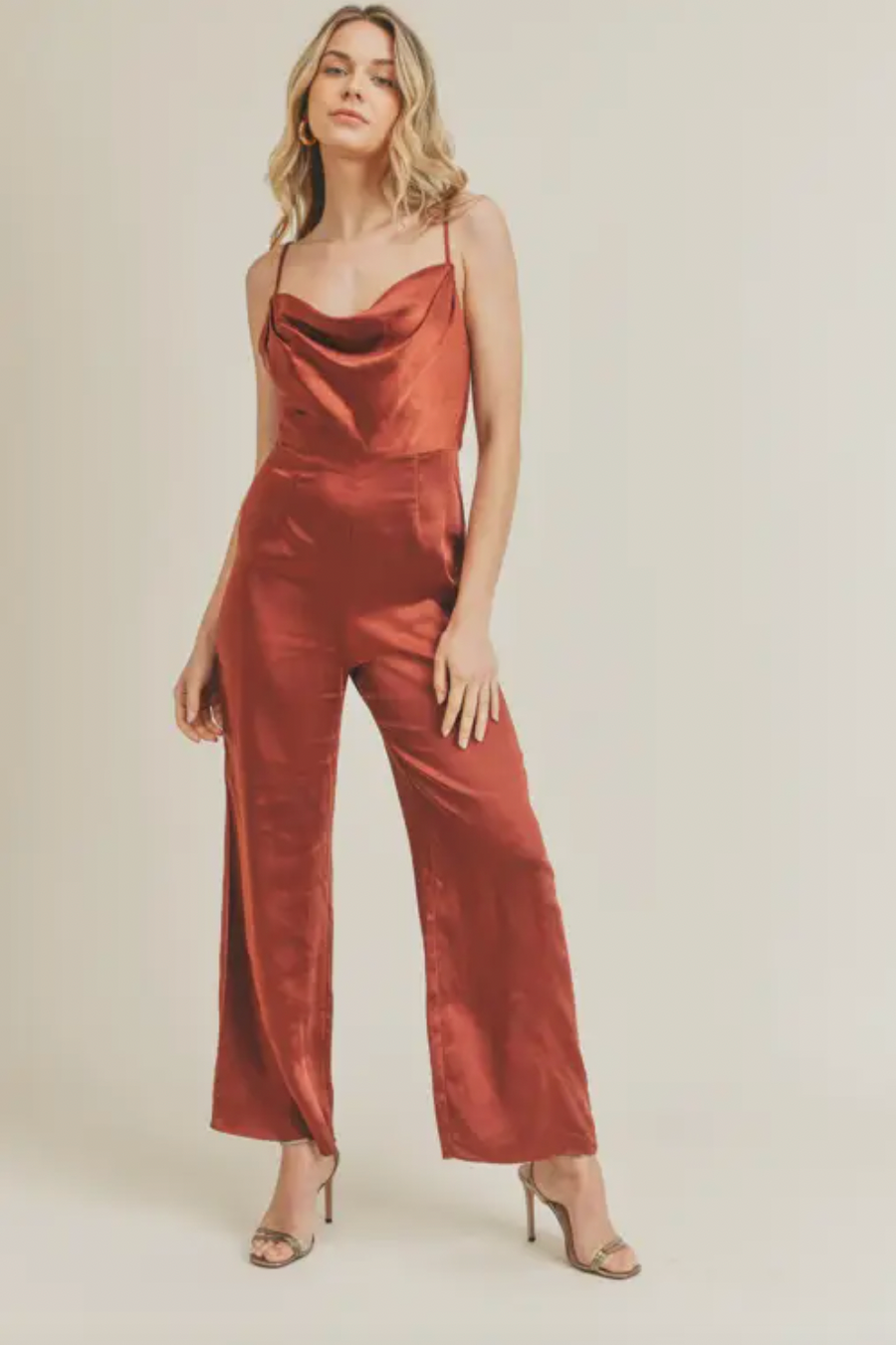 Isn’t It Grand Satin Jumpsuit