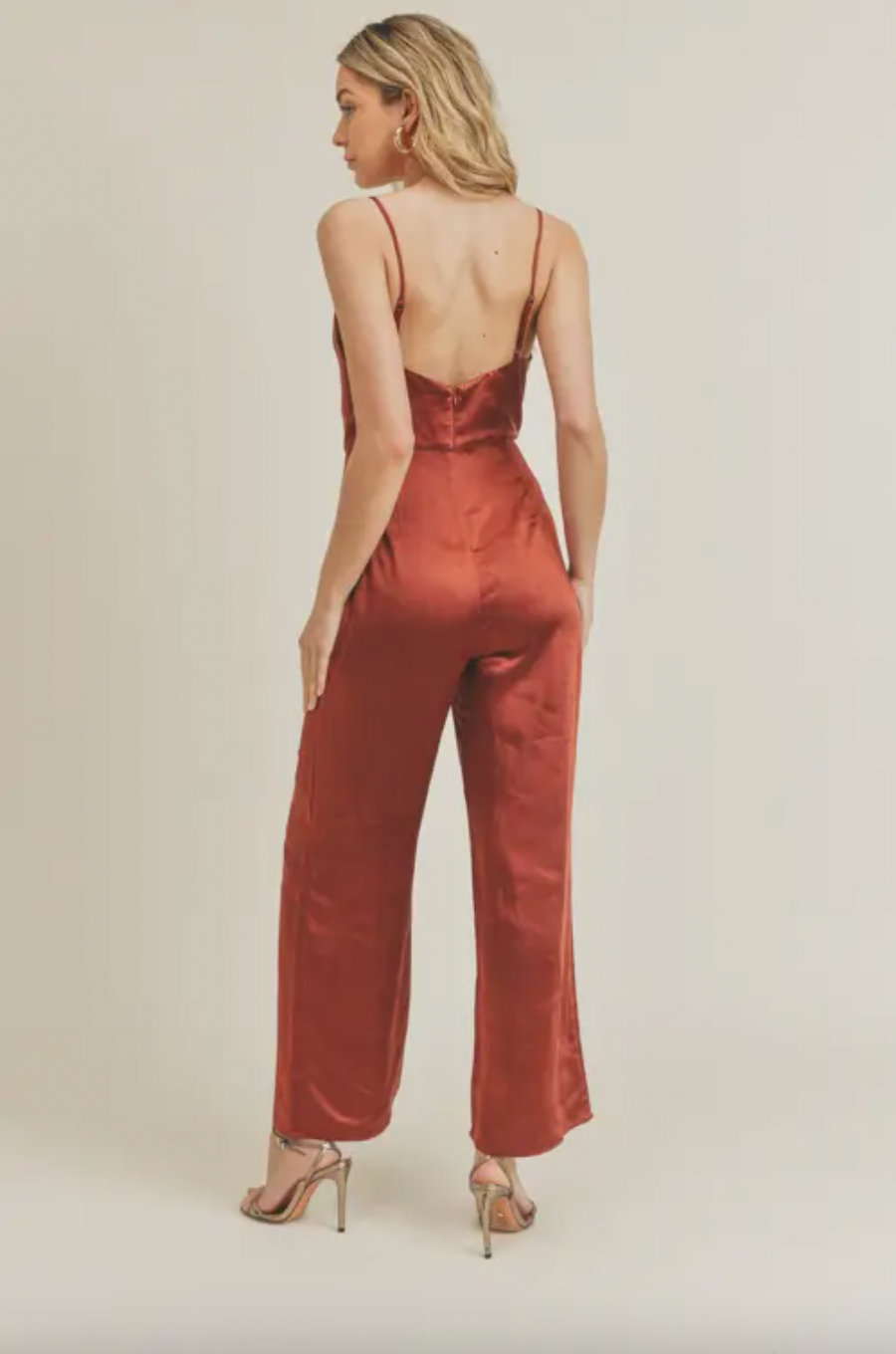 Isn’t It Grand Satin Jumpsuit