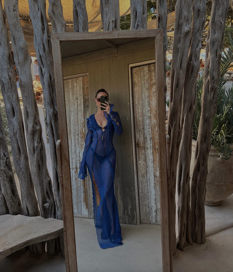 Athena Flutter Maxi Dress