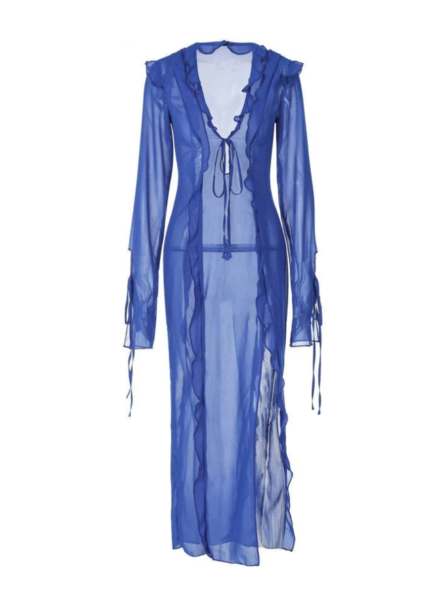 Athena Flutter Maxi Dress