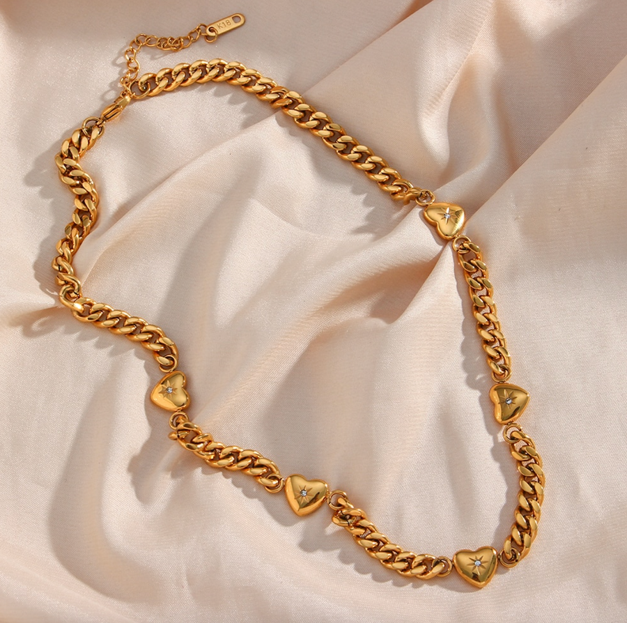 Oasis Cuban Chain Charm Set