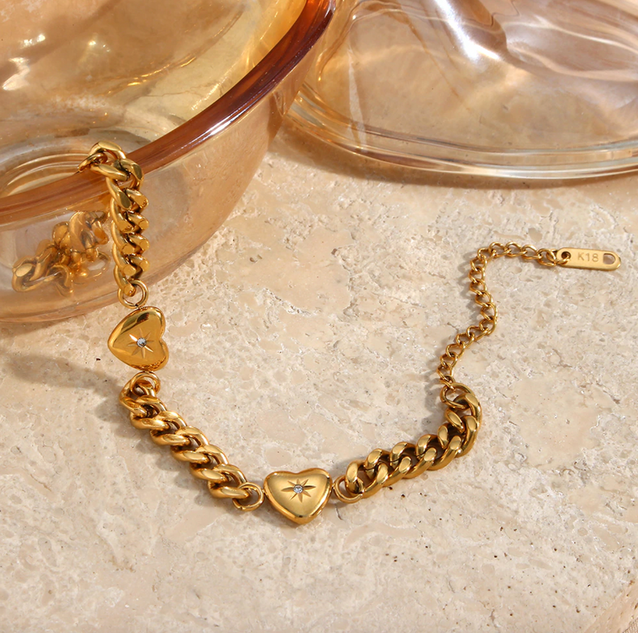 Oasis Cuban Chain Charm Set