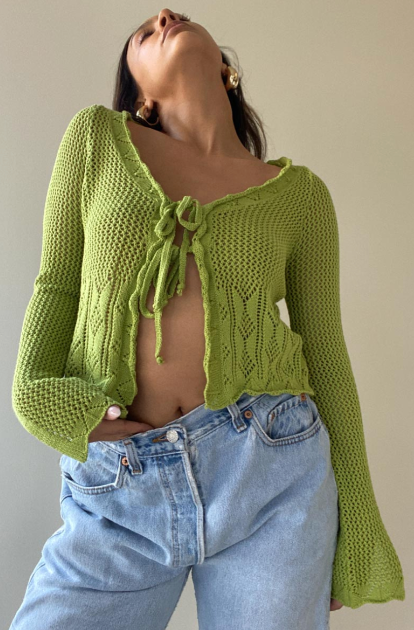 Mona Crochet Tie Top