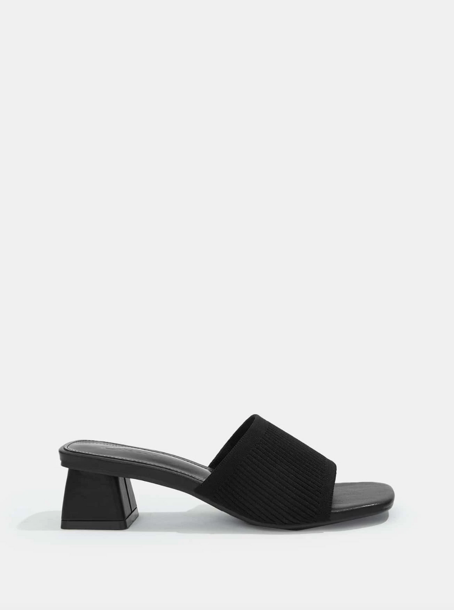 Vega Chunky Heeled Mules