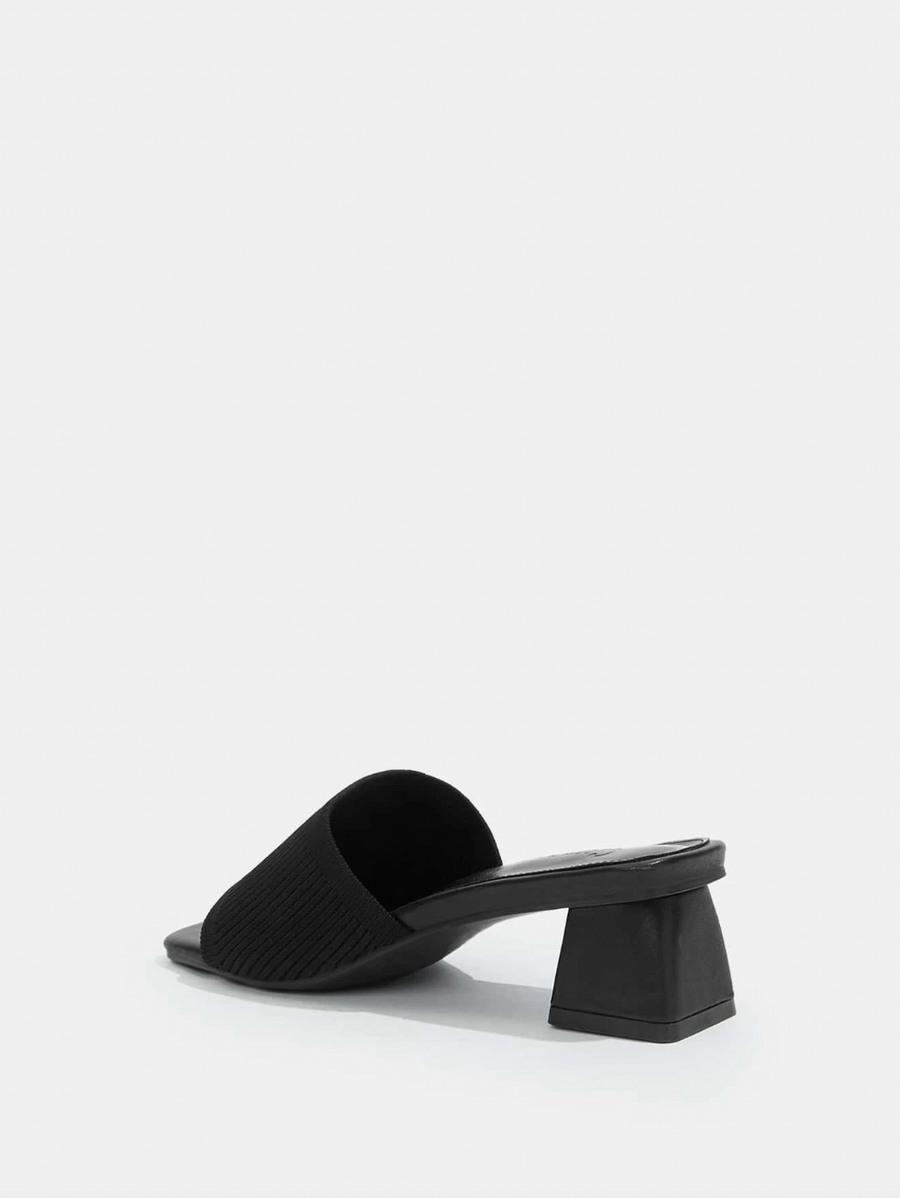 Vega Chunky Heeled Mules