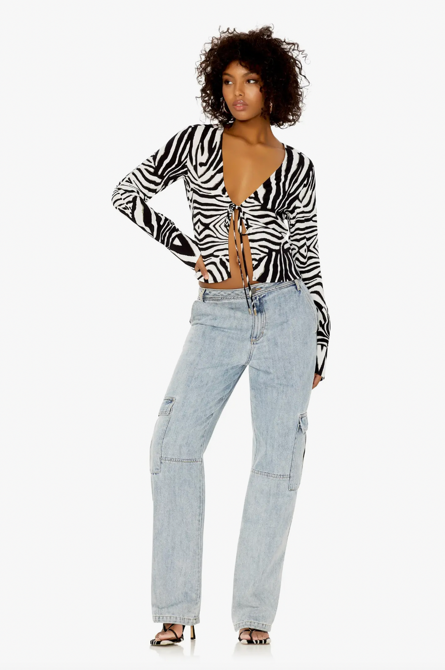 Yamila Tie Front Top